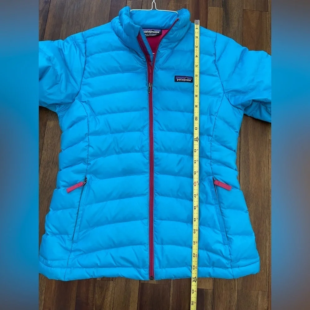 Patagonia Kids Bright Blue Puffer Jacket XL